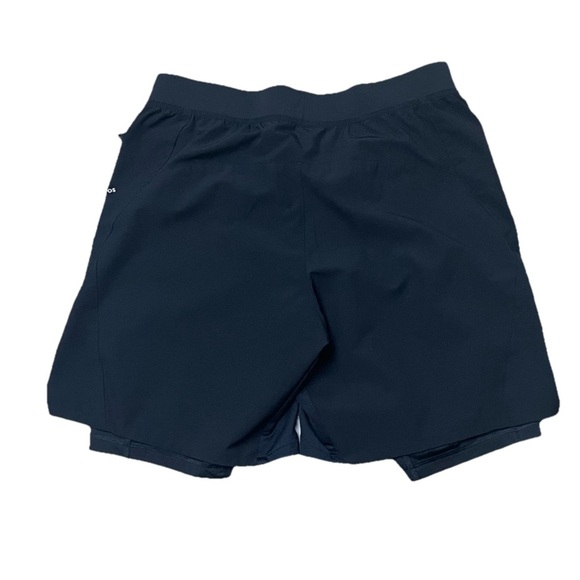 DOMYOS Men's Fitness Zip Pocket Breathable 2-in-1 Shorts - Black Athletic S 30X9 - Picture 3 of 7